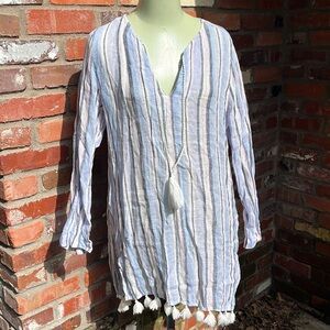 C&C California Linen Swim Coverup size Small